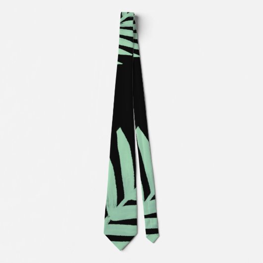 mintgroene palm stropdas (Voorkant)