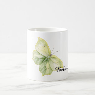 Mintgroene Vlinder Geloof Koffiemok