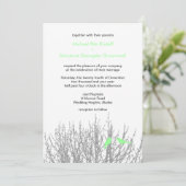 Mintgroene winterachtergrond Bruiloften doe-het-ze Kaart (Staand voorkant)