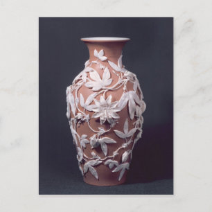 Minton Parian Ware vase, 1894 Briefkaart