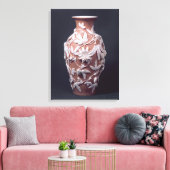 Minton Parian Ware vase, 1894 Canvas Afdruk (Insitu (Woonkamer))