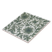 Minton Wm Morris Style Repro 1890 Carreaux blancs (Côté)