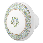 Mintons Brits Royal Blue Victoriaans Bloemen Keramische Knop (Rechts)