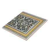 Mintons UK Klassiek Grieks Bloemen Patroon Tegeltje (Zijkant)