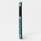 Minty Blossoms Monogram Case-Mate iPhone Case (Achterkant/links)