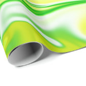 "Minty Droom: De Zachte Wervelingen van Groene Mar Cadeaupapier (Rol Hoek)