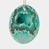 Minty Geode Crystals Keramisch Ornament (Rechts)
