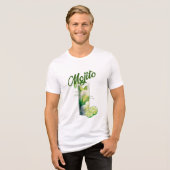 Minty Lemon Vibes Tri-Blend Shirt (Voorkant volledig)