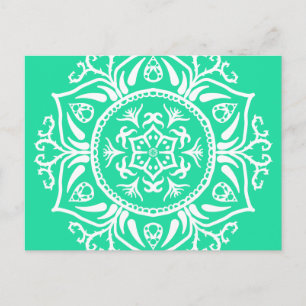 Minty Mandala Briefkaart