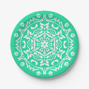 Minty Mandala Papieren Bordje