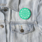 Minty Mandala Ronde Button 5,7 Cm (In situ)