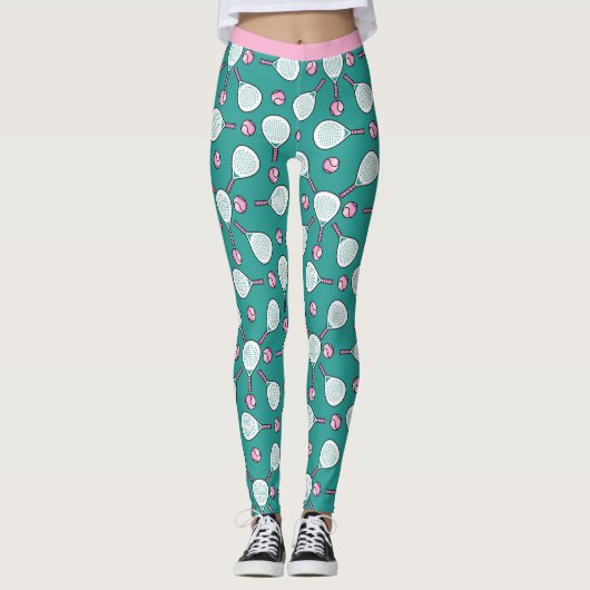 🎾Minty Padel Power Pants Leggings (Voorkant)