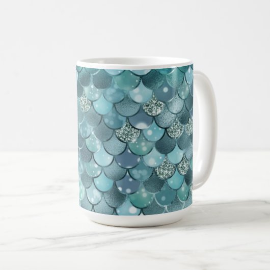 Minty Scales Sirène Mug (Devant droit)