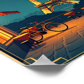 Minuit à Paris - Poster Vintage voyage (Coin)