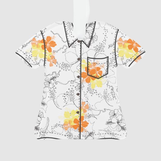 Minuit Jardin Hawaiian Hibiscus Aloha Shirt (devant)