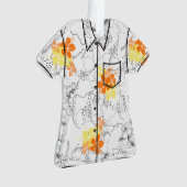 Minuit Jardin Hawaiian Hibiscus Aloha Shirt (devant)