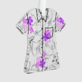 Minuit Jardin Hawaiian Hibiscus Aloha Shirt (devant)