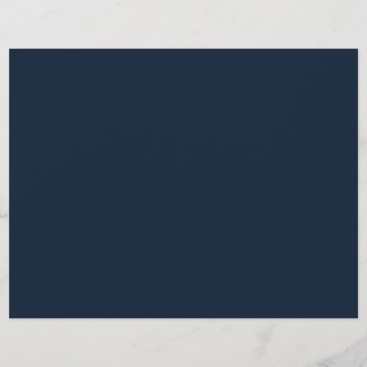 Minuit Sky Tri Programme de Mariage Plier (Dos)