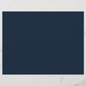 Minuit Sky Twinkle Star Tri Fold Wedding Programme (Dos)