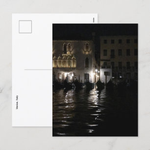 Minuit sur la carte postale du Grand Canal