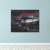 Minuit sur le fleuve Yukon : Toile non découpée (Insitu (Plancher de Bois))