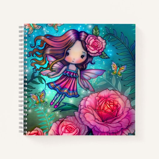 Minuscule carnet de croquis Rose Fairy (Devant)