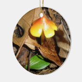 Minuscule chambre rouge jaune ornement de Noël (Gauche)