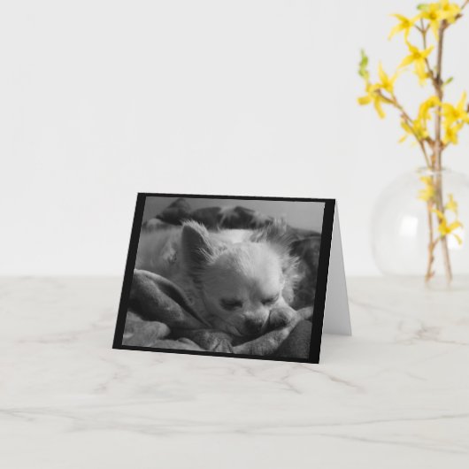 Minuscule Dreamer - Carte de note blanche (Fleur jaune)