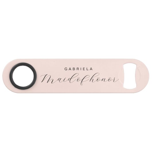 Minuscule femme de chambre rose moderne (Devant (Horizontal))