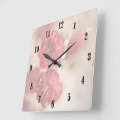 Minuscule horloge murale rose (Angle)