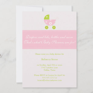 minuscule invitation au baby shower de transport {