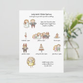 Minuscule Mariage Invitation Rustique manuscrit (Debout devant)