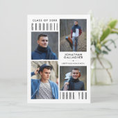 Minuscule MERCI de fin d'études Cinq photos noir (Debout devant)