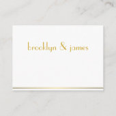 Minuscule Monogramme Grande Gatsby Mariage Cartes  (Dos)