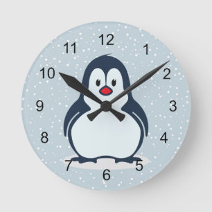 Minuscule Penguin Design Horloge