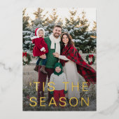 Minuscule photo moderne de vacances de neige (Recto)