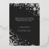 Minuscule photo moderne de vacances de neige (Verso)