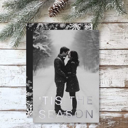 Minuscule photo moderne de vacances de neige