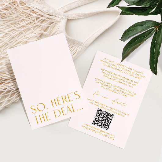 Minuscule rose et jaune Détails Carte et code QR