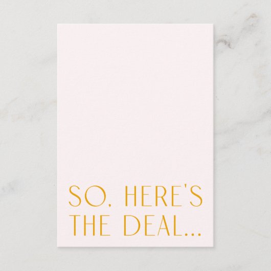 Minuscule rose et jaune Détails Carte et code QR (Devant)