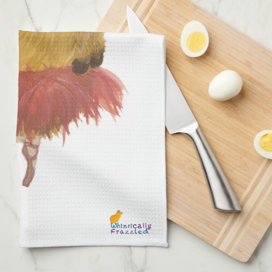 Minuscule Serviette de thé Capybara Dancer (Quart Plié)