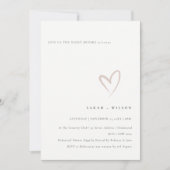 Minuscule Soirée Cardiaque Simple Avant Invitation (Devant)