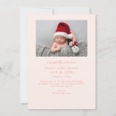 Minuscules orteils Big Joy Peach Photo Faire-part  (Dos)