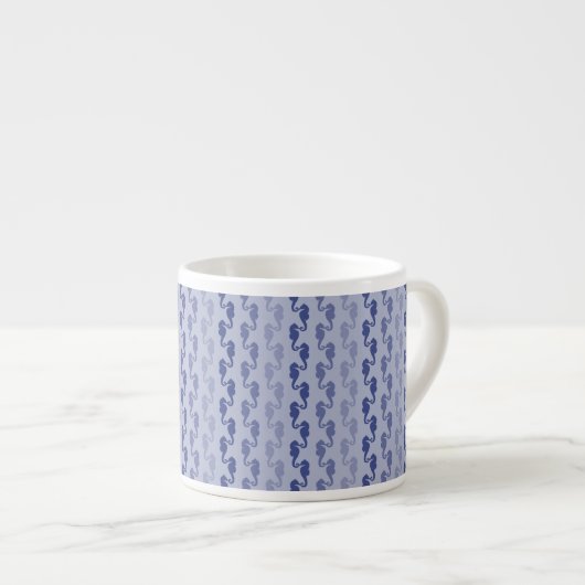 Minuscules Seahors Blue Lavender Espresso Mug (Devant droit)