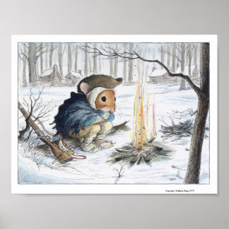 Minuteman in Valley Forge Print door Wallace Tripp