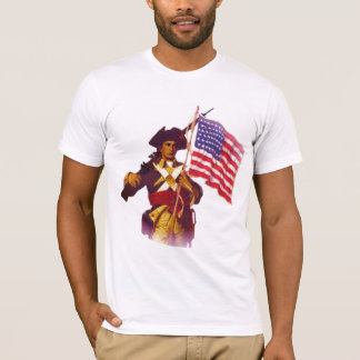 MINUTEMAN MET VLAG T-SHIRT