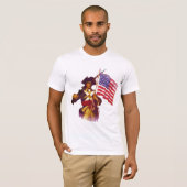 MINUTEMAN MET VLAG T-SHIRT (Voorkant volledig)