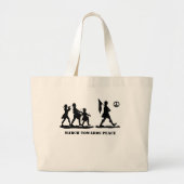 Minutemen Marching Silhouette Patriotic Canvas tas (Voorkant)