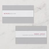 Minuut ontwerp Visitekaartje (Voorkant / Achterkant)