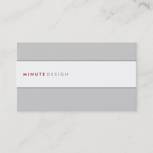 Minuut ontwerp Visitekaartje (Voorkant)